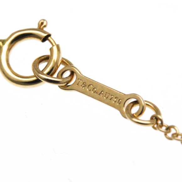 TIFFANY Gold Sapphire Pendant Necklace - Picture 10 of 12